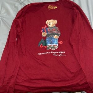 Polo ralph Lauren polo Christmas bear child large 14/16 used twice